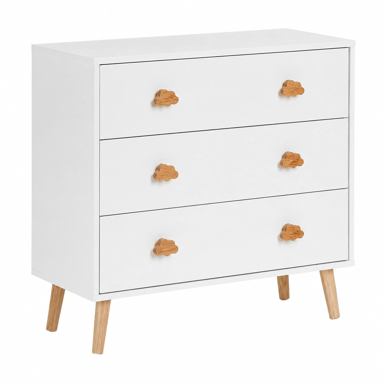Commode, avec rangement, avec tiroirs, en panneaux de bois, coloris blanc, pour la chambre ou le salon