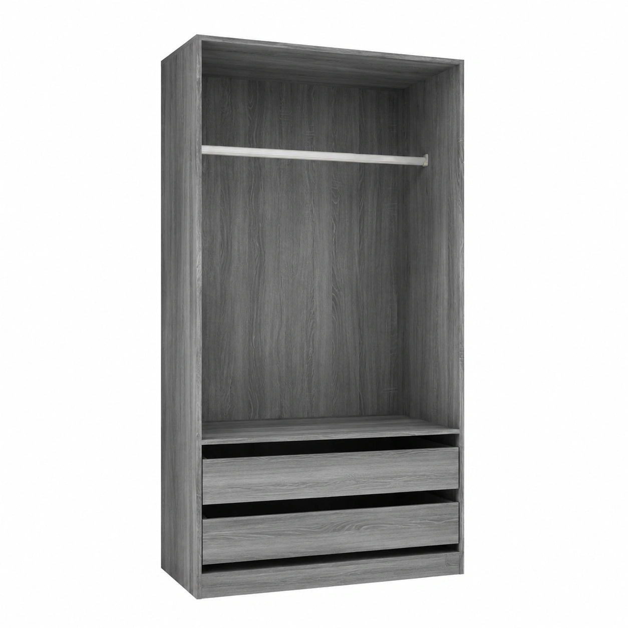 Armoire, 100 x 50 x 200 cm, coloris gris, pour la chambre