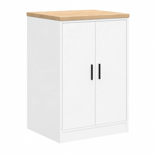 Armoire, avec rangement, coloris blanc, 60 x 51 x 85 cm, pour la chambre