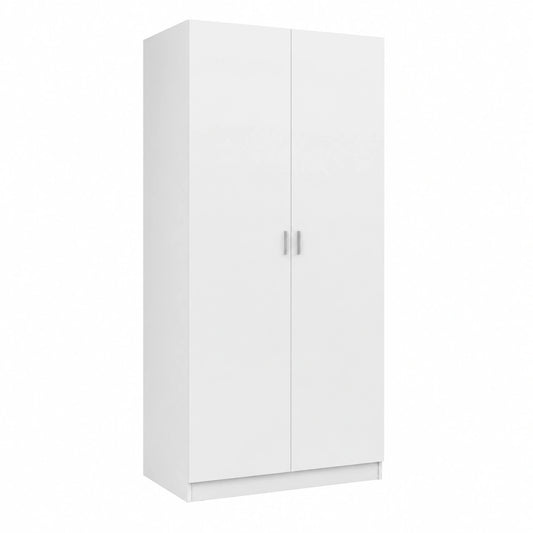 Armoire, coloris blanc, 90 x 52 x 200 cm, pour la chambre