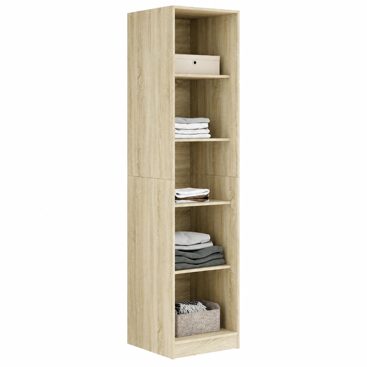 Armoire, en chêne, 50 x 50 x 200 cm, pour la chambre