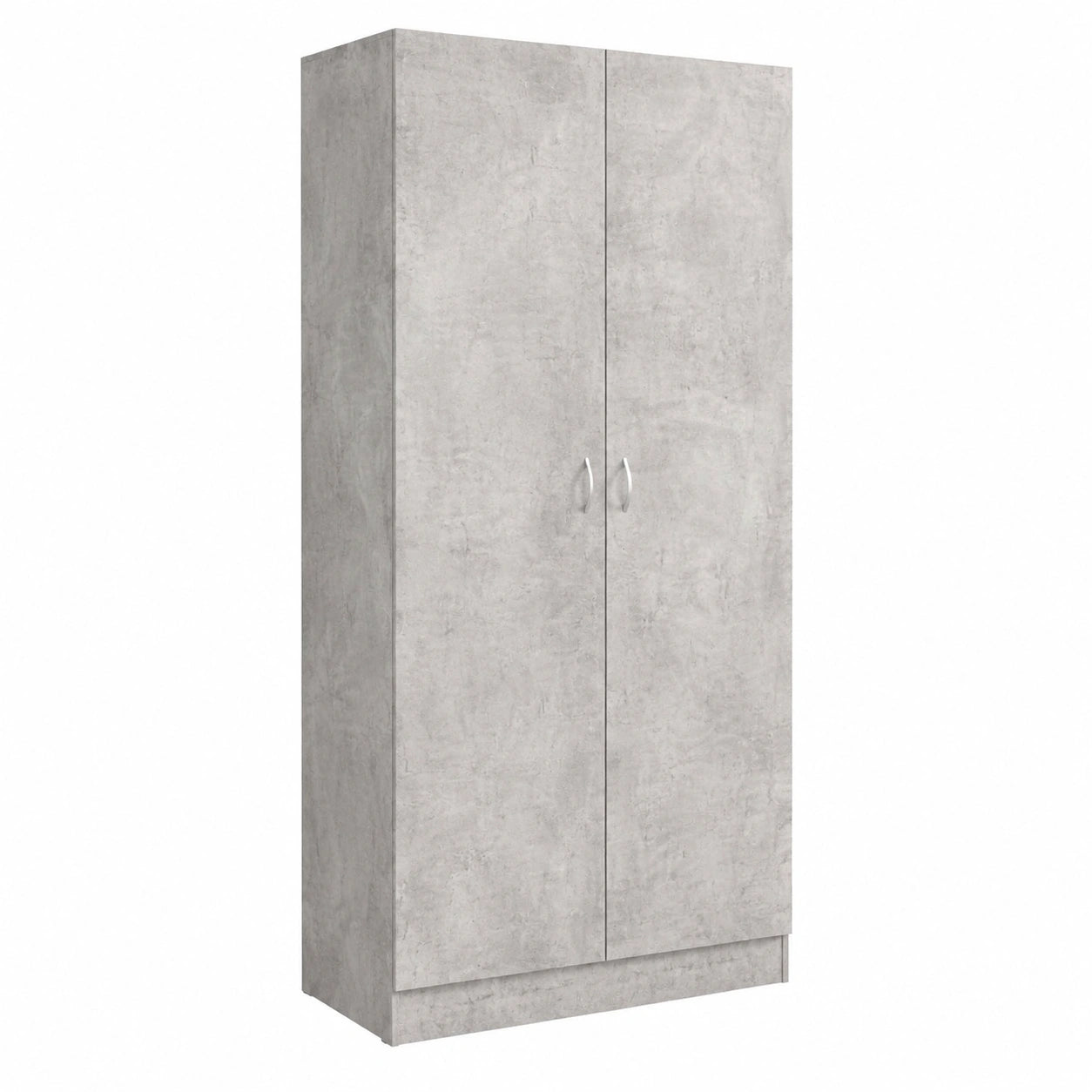 Armoire, coloris gris, 90 x 52 x 200 cm, pour la chambre